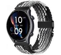 Braided Bracelet for Huawei Watch GT6 Pro 46 mm, 22 mm Elastic Nylon Fabric Sport Loop Bracelets for Huawei Watch GT6/GT5/GT5 Pro/GT4/GT3/GT3 Pro/GT2/GT2 Pro/GT 2e/GT 46 mm/Garmin Venu 3/Venu 2