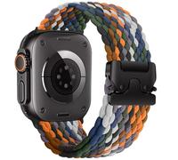Braided Bracelets for Apple Watch Strap 40 mm 44 mm 45 mm 46 mm 41 mm 42 mm 38 mm 49 mm, Elastic Nylon Strap Parachute Closure Strap for iWatch Series 10 9 8 7 6 5 4 3 SE Ultra/2 Apple Band,