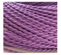 Braided Cable, Knitted Twisted Cloth 2 Core 0.75mm Wire Multicolor 2-50m