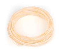 Braided Cable Sleeve, 16.4ft Expandable Mesh Cable Management Sleeve, Wear-Resistant Cord Protectors from Pets No Chew Flexible Wire Sleeving for Audio Video (Transparent and Gold, 1/4")