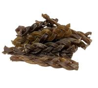 Braided Camel Skin 5x Pieces Natural Dog Treats Chews Hypoallergenic (approx. length 5")