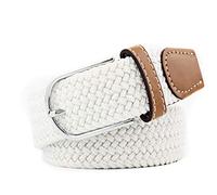 Braided Canvas Belts Womens Woven Elastic Stretch Fabric Casual Jeans Belt