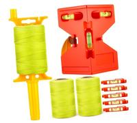 Braided Construction Nylon Twine 3 Rolls Line String for Work Gardening Outdoor Surveying String with Levels