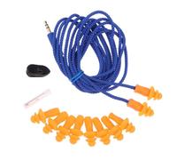 Braided Cord Ear Plugs for Rest and Travel, Silicone Earplugs with Detachable Fit for Daily Sound Isolation Passive Earplugs Corded Ear Plugs Silicone Detachable Braided Cord Clip