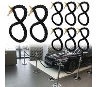 Braided Cord with Snap Hooks for Crowd Control & Beverage Holding Versatile for Angle Posts - Ideal for Events Outdoor Use & nizing Spaces