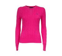 Braided Crew Neck Jumper - female - Polo Ralph Lauren - Round-neck Knitwear - Pink - M - Knitwear M