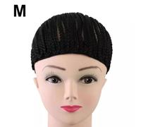 Braided Crochet Wig Black Stretchable Breathable Cornrows For Easier Glueless&Tight For Making Wig Caps Sew In (M)