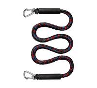 Braided Dock Line for PWC Mooring, Black blue red | Two Clips, 1.2m Rope, Floating Sleeves, Shoreline Docking Gear, Water Use