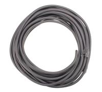 Braided Electrical Wire Trunking Solid 3 Core 0.75mm2 8 Amp Power Cable 10m Fabric Braided Multicolor(Bronze Grey)