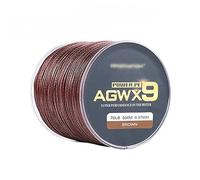 Braided Fishing Line 9 Strands Weaves Braided 500M Multicolor Fishing Line Super Strong PE Line 15LB-100LB Fishing Wire (Brown 0.16MM)