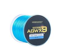 Braided Fishing Line 9 Strands Weaves Braided 500M Multicolor Fishing Line Super Strong PE Line 15LB-100LB Fishing Wire (Blue 0.16MM)