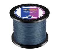Braided Fishing Line, Abrasion Resistant Superline, Zero Stretch Low Memory, Extra Thin Dark Gray Diameter, 1094Yds 25LB