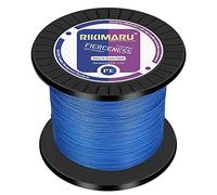 Braided Fishing Line Abrasion Resistant Superline Zero Stretch&Low Memory Extra Thin Diameter Blue 1094Yds,150LB