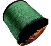 Braided Fishing Line， Fishing Line 16 Strands Braided HollowCore Multifilament Multicolor Multiple Sizes(Green,300M-32LB-0.19mm)