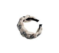 Braided hair bands, high-class sense of small fragrant wind hairpin, sweet temperament headband(White)