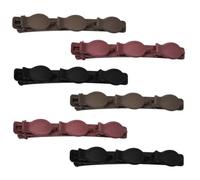 Braided Hair Clips for Women and Girls - Double Layer Side Hair Clip - Black, Red, Brown Duck Billed Hair Accessories - 6PCS Nonslip Barrettes for Thick and Thin Hair (style-2)