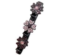 Braided Hair Clips Women Hairpin Duckbill Hair Barrettes For Girls Fashion Hair Accessories With Rhinestones Flowers