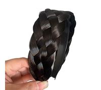 Braided Hair Hoop Invisible False Hair Braided Headband Hairpiece Braid Hairband Wigs For Styling False Braids Wigs