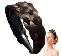 Braided Headband - Strands Hair Band Braided, Large Headbands for Women, Adjustable Headband | Elastic Braided Headband Women Girls | Braid Hair Bands Wedding Oktoberfest