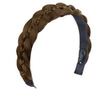 Braided Headband Synthetic Wigs Hairpiece Fiber Natural Looking Wigs Hairhoop Fashion Accessory For Women Synthetic Braided Hairpiece