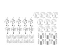 Braided Jewelry for Women, Hair Jewelry for Braids, Hair Charms for Braids 40X Braiding Hair Decorations, Hair Jewelry for Braids - Clips and Rings Set for Three