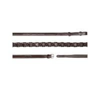 Braided leather horse reins Dy'on 1/2