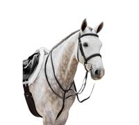 Braided leather reins for horse LeMieux Hunter