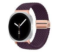 Braided Magnetic Straps for Samsung Galaxy Watch 8/9 Strap 40mm 44mm/8 Classic 46mm Men/Women,Elastic Nylon Fabric One Click No Gap Sport Band for Samsung Galaxy Watch 9 8 Straps/8 Classic Strap 46mm