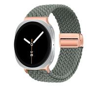 Braided Magnetic Straps for Samsung Galaxy Watch 8 Strap 40mm 44mm/8 Classic 46mm Men/Women,Elastic Nylon Fabric One Click No Gap Sport Band for Samsung Galaxy Watch 8 Straps/8 Classic Strap 46mm