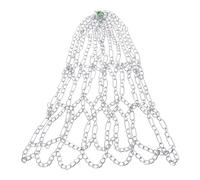 Braided Metal Chain Basketball Net Outdoor Goal Basketball Net Replacement Outdoor Goal Training Metal Chain Easy Installation