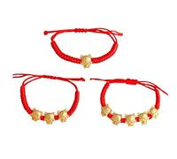 Braided New Year Dragon Bracelet Chinese Zodiac Animal Dragon Red String Woven Bracelet Adjustable Red Rope Luck Blessing Jewelry Spring Festival Favor Gift-04