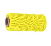 Braided Nylon Line,Diving Reel Line Replacement Wearproof Underwater Finger Spool Reel Round Line Fluorescent Yellow for Wreck and Cave Diving, Safety Dive Marker, Dive Float Flag(46 meters), Diving