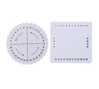 Braided Plate 2PC/Set Fine Thread Wire Jewelry Necklace Rope Loom Craft Supply Woven Accessories for Rotary Cutter Sewing Ruler