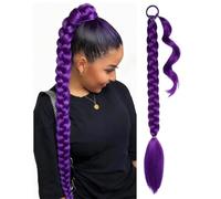 Braided Ponytail Extension Braid With Hair Band Hairpiece For Braiding Long Ponytail Synthetic Hair For Women(78,40inch100cm)