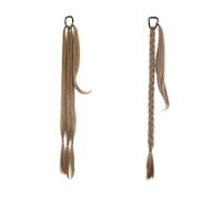 Braided Ponytail Extension Synthetic Hairpiece 34'' Long DIY Braid Wrap Around Hair Ponytail Extensions with Elastic Tie(M12-613)
