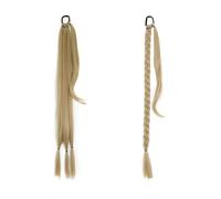 Braided Ponytail Extension Synthetic Hairpiece 34'' Long DIY Braid Wrap Around Hair Ponytail Extensions with Elastic Tie(M24-613)