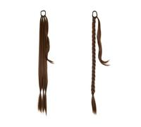 Braided Ponytail Extension Synthetic Hairpiece 34'' Long DIY Braid Wrap Around Hair Ponytail Extensions with Elastic Tie(12)