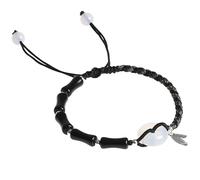 Braided Rope Bracelet Handmade Bamboo Joint Friendship Bracelet Dainty Adjustable String Bracelets Good Luck Gift for Women Men, 7.5 Inch, Jade, no gemstone