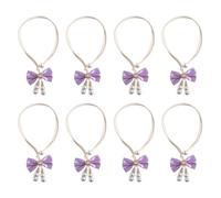 Braided Rope Curtain Tiebacks Pearl Accent Set of 8, C