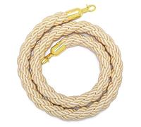 Braided Rope Safety Barriers, Braided Hemp Crowd Control Barrier for Queue Separator, 100cm (3.3ft) Rope Safety Barrier