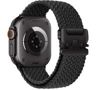 Braided Solo Loop for Apple Watch Bands for Women Men 42mm 46mm 40mm 44mm 41mm 45mm 38mm,Parachute Buckle Stretchy Elastic Nylon Sport Strap Wristband for iWatch Series 10 9 8 7 6 5 4 3 SE/Ultra 2