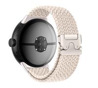 Braided Solo Loop for Pixel watch 3 45mm Band/Pixel Watch 2 Band 41mm,for Google Pixel Watch Bands Men/Women,Parachute Buckle Stretchy Elastic Nylon Sport Strap Wristband Bracelet Correa,starlight