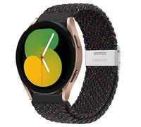 Braided Solo Loop Strap for Samsung Galaxy Watch 3 45mm/Galaxy Watch 46mm/Gear S3 Frontier Classic/for Fossil Gen 6/5E 44mm/Gen 5 LTE/Carlyle,Adjustable Nylon Band Elastic Strap 22mm,black unity