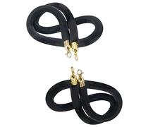 Braided Stanchion Rope，Braided Stanchion Rope，Crowd Control Barrier Rope for Event Spaces Sturdy Retractable Queue Line for Effective Crowd Management.,（size_name,3m/9.8ft）