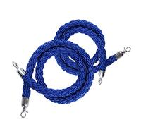 Braided Stanchion Rope，Braided Stanchion Rope，Crowd Control Rope Braided Hemp Safety Line with VIP Posts for Theater Queue Management Pedestrian Traffic Guidance,（size_name,5M/16.4Ft）