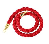 Braided Stanchion Rope，Braided Stanchion Rope，Queue Barrier Rope Crowd Control Braided Hemp Rope for Theaters/Exhibitions/Ticket Booths Stanchion Rope for Event Management,（size_name,155cm/