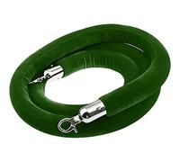 Braided Stanchion Rope，Braided Stanchion Rope，Queue Barrier Rope for Events Silver Plated Hooks Crowd Control Rope for Queuing and Venue Management,（B,3.3ft/100cm）