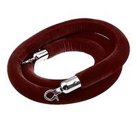 Braided Stanchion Rope，Braided Stanchion Rope，Queue Barrier Rope for Events Silver Plated Hooks Crowd Control Rope for Queuing and Venue Management,（Onecolor,3.3ft/100cm）