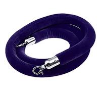 Braided Stanchion Rope，Braided Stanchion Rope，Queue Barrier Rope for Events Silver Plated Hooks Crowd Control Rope for Queuing and Venue Management,（C,3.3ft/100cm）