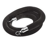Braided Stanchion Rope，Braided Stanchion Rope，Queue Barrier Rope for Events Silver Plated Hooks Crowd Control Rope for Queuing and Venue Management,（D,3.3ft/100cm）
